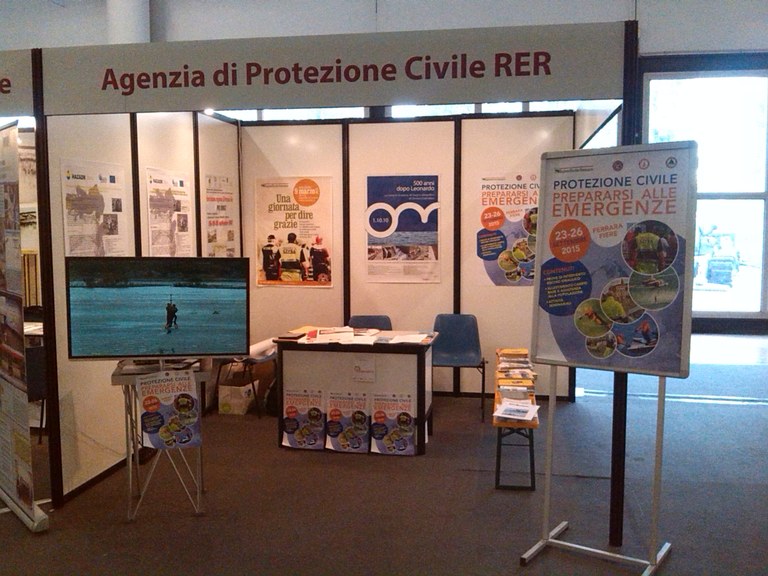 Stand Agenzia Regionale Protezione Civile negli spazi di RemTech 2015