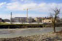 Lavori sul Baganza marzo 2022, Parma città, tra il ponte della tangenziale sud e il Ponte Nuovo (dei Carrettieri)
