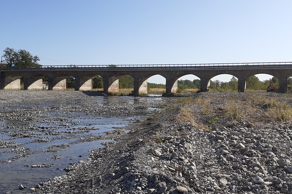 Podenzano, Ca' Vescovo, opere di risagomatura Nure