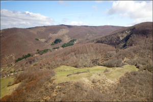 Frana di Cà di Mengoni località Griffo, Cà di Burgiolo, case Mengoni – comuni di San Benedetto Val di Sambro e Monghidoro (Bo)