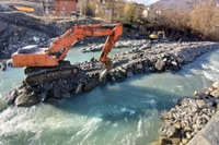 Frana di Marano: lavori sul fiume Reno