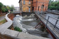 Bologna, un momento di criticità idraulica al Sostegno del Battiferro_2