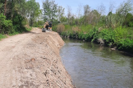 Canale Navile: ripresa sponda completata