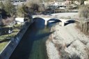 Vergato: le difese arginali sul fiume Reno in corrispondenza del ponte strada provinciale