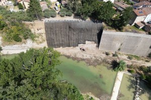 Lavori sui versanti, Fognano, comune di Brisighella, fiume Lamone, Ravenna