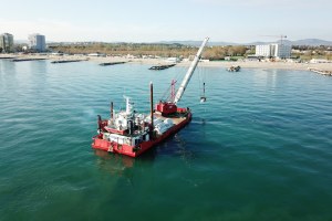 manutenzione barriera sommersa Misano bis