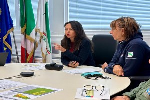 Nicolini e Priolo in conferenza stampa, viale Silvani, 21 settembre