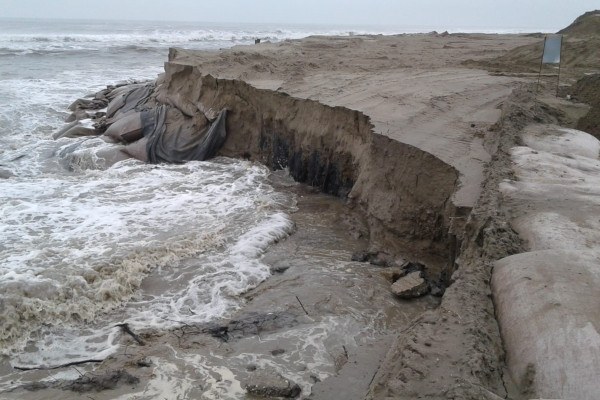 Erosione sulla costa ferrarese