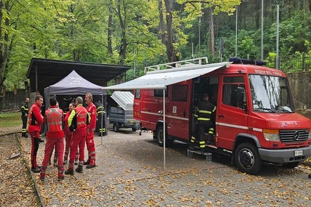 Esercitazione vigili del fuoco, ricerca dispersi, Rocca San Casciano, ottobre 2024 (1)