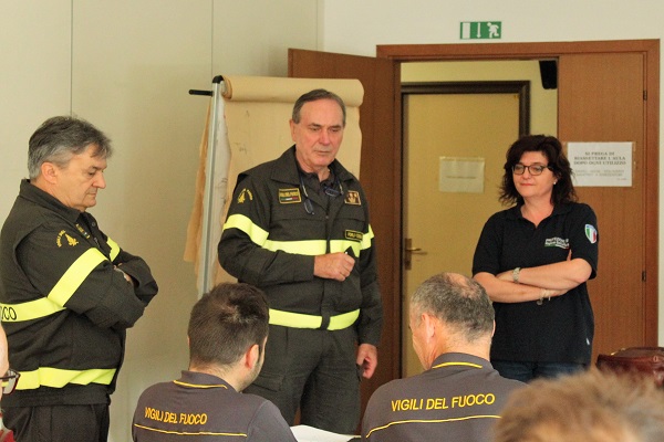 Formazione VVF Forlì - comandante VVF